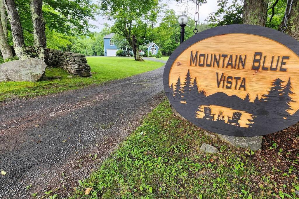 Mountain Blue Vista - Luxury Retreat Near Ski Resorts With Pond, Firepit And Hot Tub Windham Exterior foto