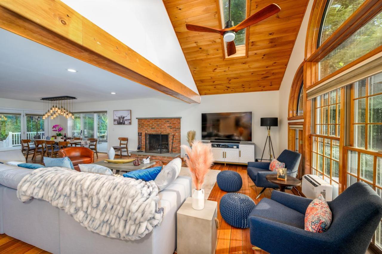 Mountain Blue Vista - Luxury Retreat Near Ski Resorts With Pond, Firepit And Hot Tub Windham Exterior foto
