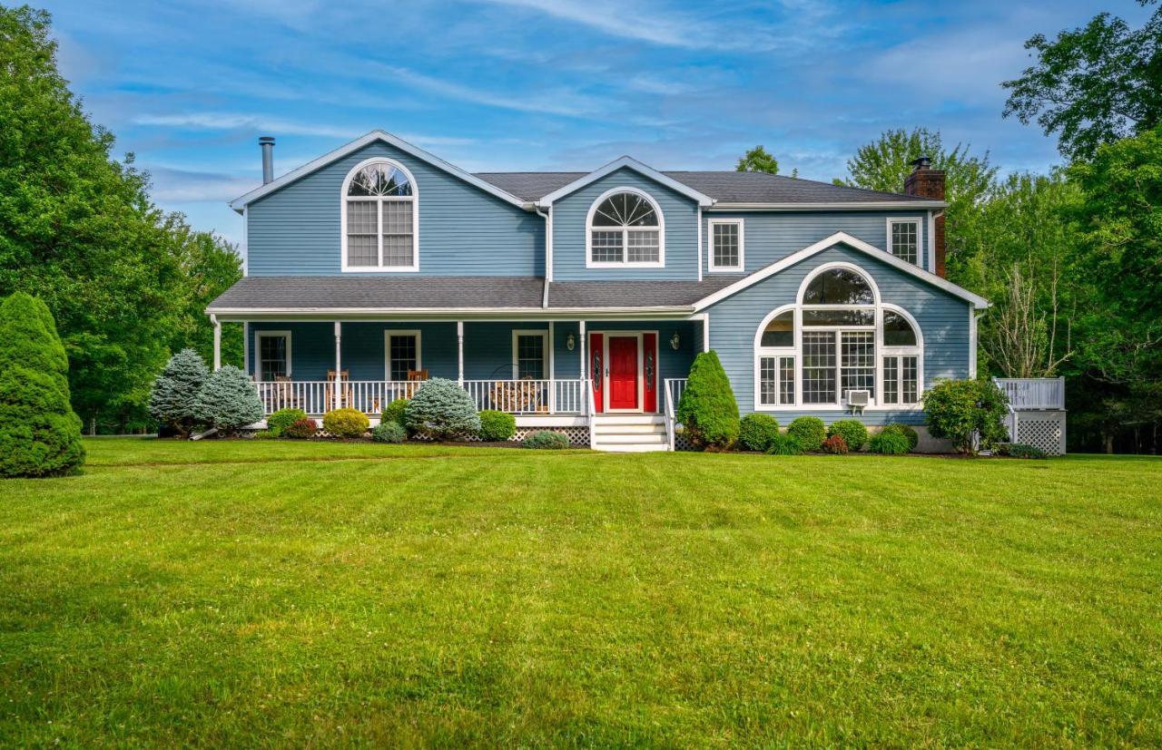 Mountain Blue Vista - Luxury Retreat Near Ski Resorts With Pond, Firepit And Hot Tub Windham Exterior foto