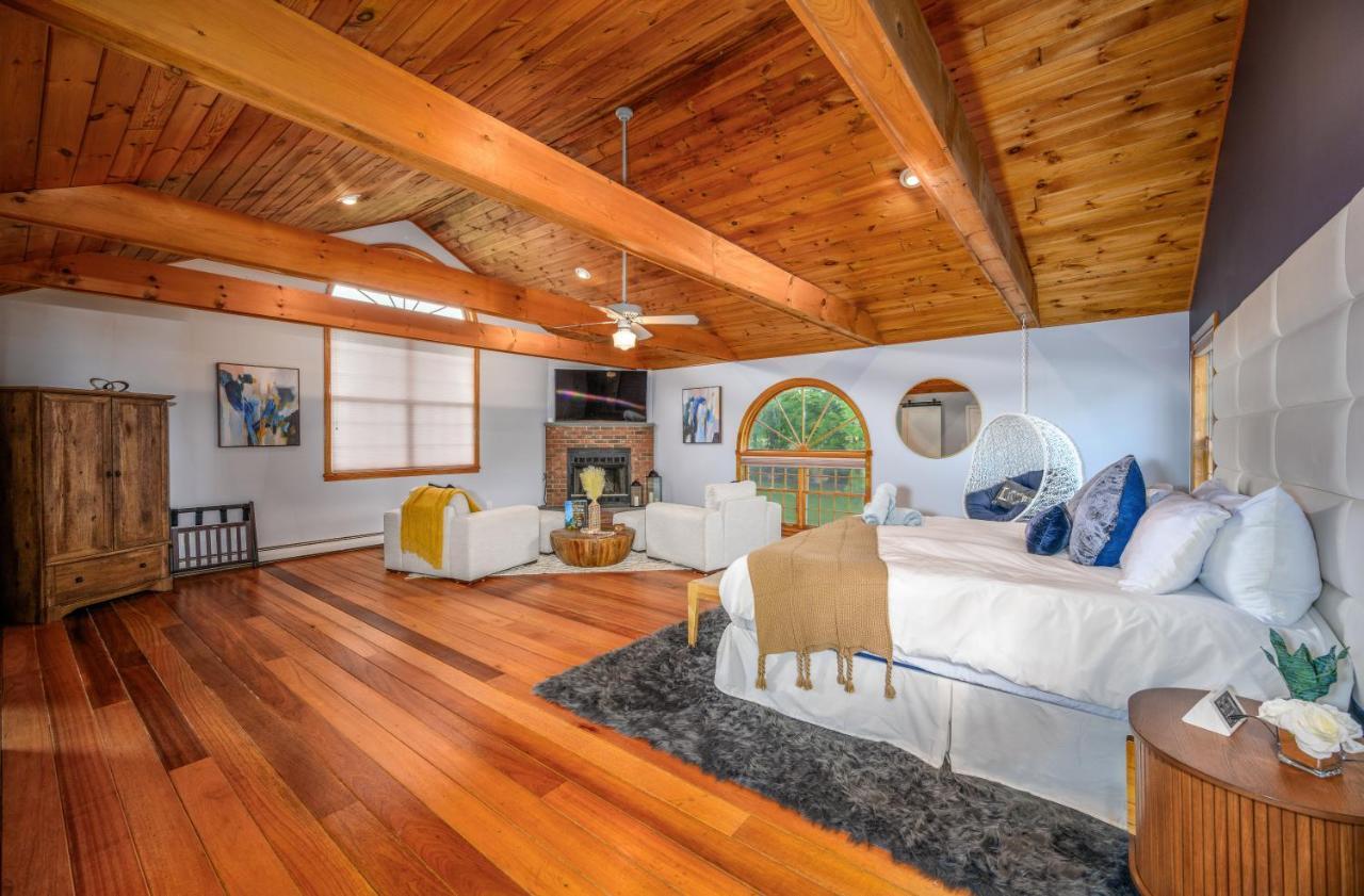 Mountain Blue Vista - Luxury Retreat Near Ski Resorts With Pond, Firepit And Hot Tub Windham Exterior foto