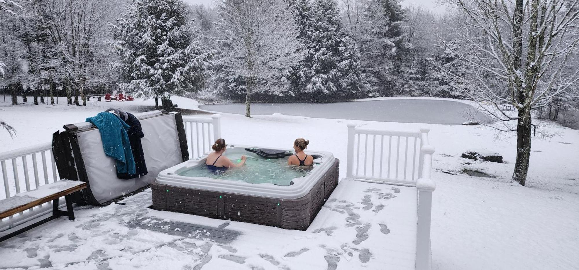 Mountain Blue Vista - Luxury Retreat Near Ski Resorts With Pond, Firepit And Hot Tub Windham Exterior foto